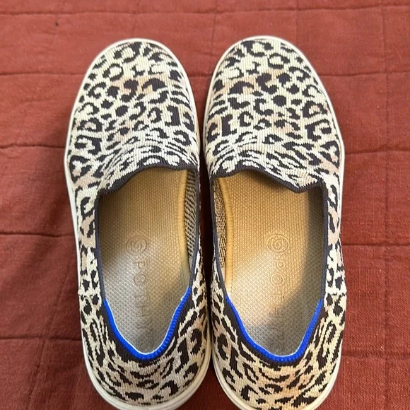 Women’s cheetah print Rothy’s “the original slip on sneaker “ - Picture 2 of 5